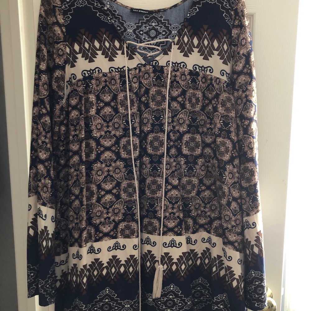 Boho Patterned Dress